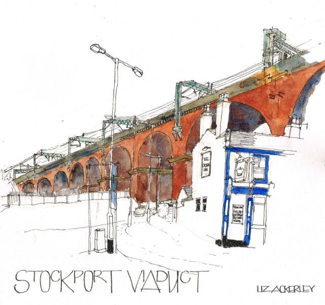 Liz Ackerley illustrative image of Stockport viaduct