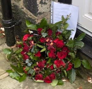 The Wreath laid at Chatterton on 26th April 2022